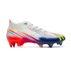 Bota Adidas Predator Edge .1 SG -zapateria de futbol bota adidas predator edge .1 sg white solar yellow power blue 1