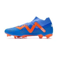 Bota Puma Future Match FG/AG Mujer -zapateria de futbol bota puma future match fgag mujer blue glimmer white ultra orange 7