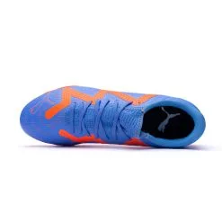 Bota Puma Future Play Turf -zapateria de futbol bota puma future play turf blue glimmer white ultra orange 4