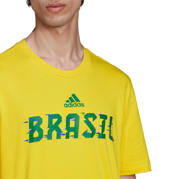 Camiseta Adidas Brazil Tee 5 Camiseta Adidas Brazil Tee - Imagen 5