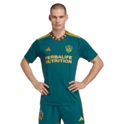 Camiseta Adidas Los Angeles Galaxy Segunda Equipación 2022-2023 -zapateria de futbol camiseta adidas los angeles galaxy segunda equipacion 2022 2023 mystery green colleg gold 2