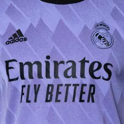 Camiseta Adidas Real Madrid CF Segunda Equipación Authentic 2022-2023 -zapateria de futbol camiseta adidas real madrid cf segunda equipacion authentic 2022 2023 light purple 2