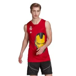 Camiseta Adidas Real Madrid CF Fanswear Avengers -zapateria de futbol camiseta adidas real madrid fanswear temp. 202122 avengers pack adulto red 2