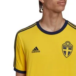 Camiseta Adidas Suecia Fanswear 2022-2023 -zapateria de futbol camiseta adidas suecia fanswear mundial qatar 2022 yellow 3