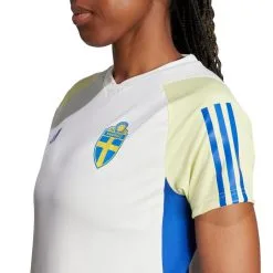 Camiseta Adidas Suecia Training Mundial Femenino 2023 Mujer -zapateria de futbol camiseta adidas suecia training mundial femenino 2023 mujer off white 5