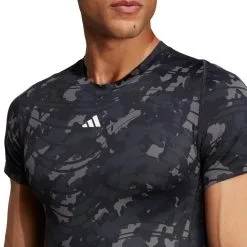 Camiseta Adidas TechFit Allover Print -zapateria de futbol camiseta adidas techfit allover print black 4