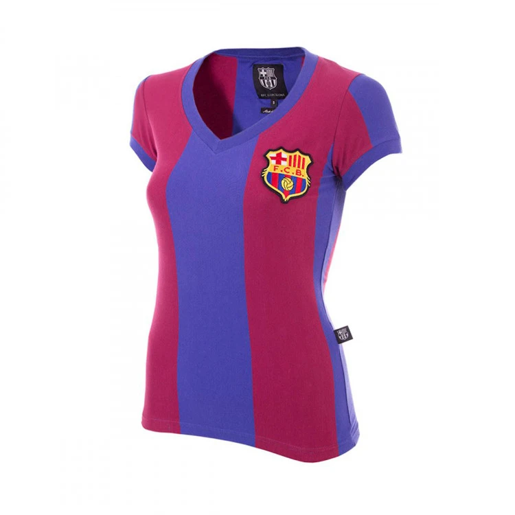 Camiseta COPA FC Barcelona 1976 - 77 Womens Retro 1 Camiseta COPA FC Barcelona 1976 - 77 Womens Retro