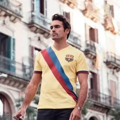 Camiseta COPA FC Barcelona Away 1978 - 79 Retro -zapateria de futbol camiseta copa fc barcelona away 1978 79 camiseta de futbol retro yellow 3