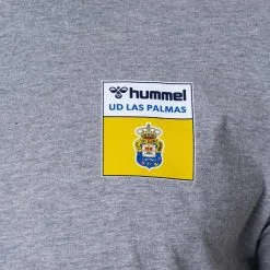 Camiseta Hummel UD Las Palmas Fanswear 2022-2023 Niño -zapateria de futbol camiseta hummel ud las palmas fanswear 2022 2023 nino grey melange 2