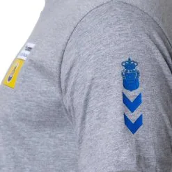 Camiseta Hummel UD Las Palmas Fanswear 2022-2023 Niño -zapateria de futbol camiseta hummel ud las palmas fanswear 2022 2023 nino grey melange 3