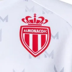 Camiseta Kappa AS Monaco Pre-Match 2022-2023 Niño -zapateria de futbol camiseta kappa as monaco pre match 2022 2023 nino blanco 2