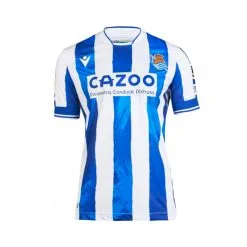 Camiseta Macron Real Sociedad De FĂștbol Primera EquipaciĂłn 2022-2023 Niño