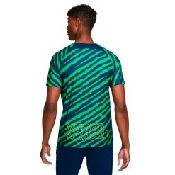 Camiseta Nike Brasil Pre-Match Mundial Qatar 2022 -zapateria de futbol camiseta nike brasil pre match mundial qatar 2022 coastal blue coastal blue 1