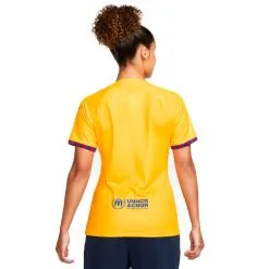 Camiseta Nike FC Barcelona Cuarta Equipación Stadium 2022-2023 Mujer -zapateria de futbol camiseta nike fc barcelona cuarta equipacion stadium 2022 2023 mujer yellow university red 3