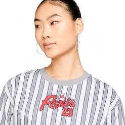 Camiseta Nike PSG X Jordan Fanswear Mujer -zapateria de futbol camiseta nike w j psg gfx tee white stealth 2