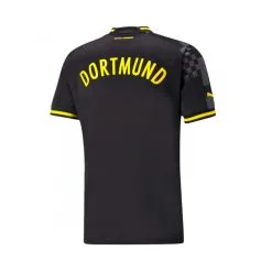 Camiseta Puma Borussia Dortmund Segunda Equipación Replica 2022-2023 Niño -zapateria de futbol camiseta puma borussia dortmund segunda equipacion 2022 2023 nino black asphalt 1