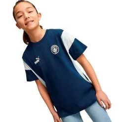 Camiseta Puma Manchester City FC Fanswear 2022-2023 Niño -zapateria de futbol camiseta puma manchester city fc fanswear 2022 2023 nino marine blue nitro blue 2