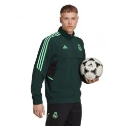 Chaqueta Adidas Real Madrid CF Pre-Match 2022-2023 -zapateria de futbol chaqueta adidas real madrid cf pre match 2022 2023 shadow green 3