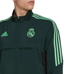 Chaqueta Adidas Real Madrid CF Pre-Match 2022-2023 -zapateria de futbol chaqueta adidas real madrid cf pre match 2022 2023 shadow green 4
