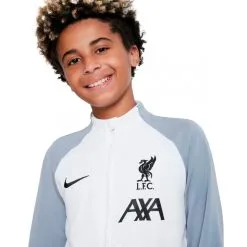 Chaqueta Nike Liverpool FC Pre-Match 2022-2023 Niño -zapateria de futbol chaqueta nike liverpool fc pre match 2022 2023 nino white particle grey 2