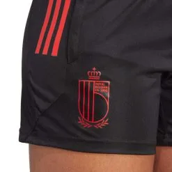 Pantalón Corto Adidas Bélgica Training Mundial Qatar 2022 Mujer -zapateria de futbol pantalon corto adidas belgica training mundial qatar 2022 mujer black 3