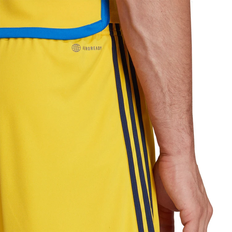 Pantalón Corto Adidas Suecia Primera Equipación 2022-2023 4 Pantalón Corto Adidas Suecia Primera Equipación 2022-2023 - Imagen 4
