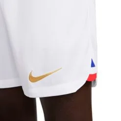Pantalón Corto Nike Francia Primera Equipación Stadium Mundial Qatar 2022 -zapateria de futbol pantalon corto nike francia primera equipacion stadium mundial qatar 2022 white metallic gold 2
