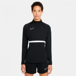 Sudadera Nike Academy 21 Drill Top Mujer -zapateria de futbol sudadera nike dri fit academy drill top mujer black white 2