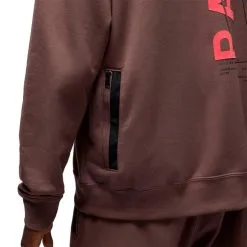 Sudadera Nike PSG X Jordan Fanswear Fleece -zapateria de futbol sudadera nike jordan psg fleece plum eclipse bright crimson 3