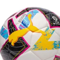 Balón Puma LaLiga 1 Orbita Hybrid "El Clásico" 2022-2023 -zapateria de futbol balon puma laliga 1 orbita hybrid el clasico 2022 2023 white beetroot purple blue atoll 2