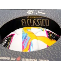 Balón Puma LaLiga 1 Orbita Hybrid "El Clásico" 2022-2023 -zapateria de futbol balon puma laliga 1 orbita hybrid el clasico 2022 2023 white beetroot purple blue atoll 4