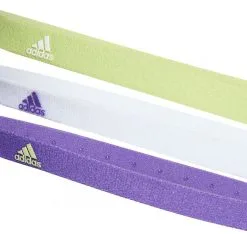 Cinta Adidas Para El Pelo Training (3 Unidades) -zapateria de futbol cinta adidas de pelo training pack 3 unidades pulse lime white purple rush 1
