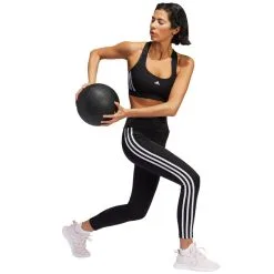 Sujetador Adidas Powerreact Training Medium Support 3 Stripes Mujer -zapateria de futbol sujetador adidas powerreact training medium support 3 stripes mujer black 4