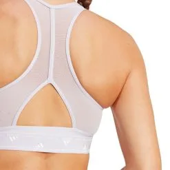 Sujetador Adidas Powerreact Training Medium Support 3 Stripes Mujer -zapateria de futbol sujetador adidas powerreact training medium support 3 stripes mujer silver 4