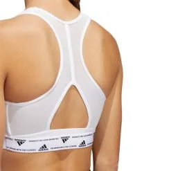 Sujetador Adidas Powerreact Training Medium Support 3 Stripes Mujer -zapateria de futbol sujetador adidas powerreact training medium support 3 stripes mujer white 3