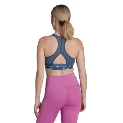 Sujetador Adidas Powerreact Training Medium Support 3 Stripes Mujer -zapateria de futbol sujetador adidas powerreact training medium support dark marine 3